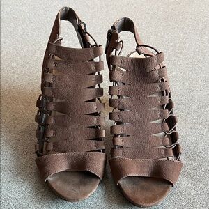 Vince Camuto Brown Strappy Sandals